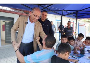 BAŞKAN YAPAR, ÇOCUKLARIN MUTLULUĞUNA ORTAK OLDU