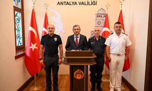 VALİ ŞAHİN'DEN AYLIK GÜVENLİK VE ASAYİŞ DEĞERLENDİRMESİ