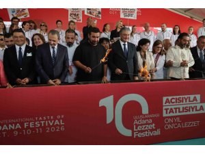 10’UNCU ULUSLARARASI ADANA LEZZET FESTİVALİ’NİN DEV MANGAL ATEŞİ YAKILDI