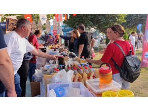 SAİMBEYLİ’NİN DOĞAL LEZZETLERİ FESTİVALDE İLGİ GÖRDÜ