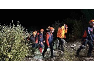 YAZILI KANYON’DA HAYATINI KAYBEDEN ŞAHSIN CANSIZ BEDENİNE ULAŞILDI