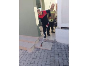 YAYLADAĞI’NDA YERLEŞİM YERİNDE GÖRÜLEN YILAN DOĞAYA BIRAKILDI