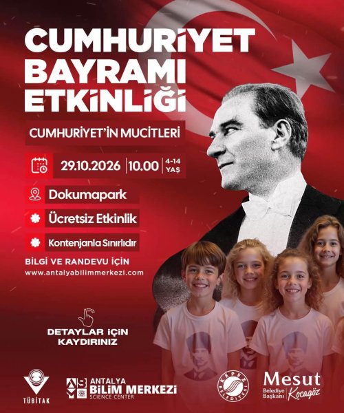 DOKUMAPARK'TA 'CUMHURİYET'İN MUCİTLERİ' ETKİNLİĞİ