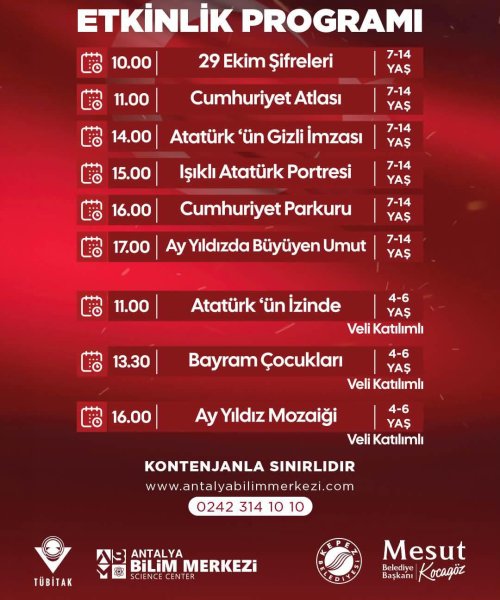 DOKUMAPARK'TA 'CUMHURİYET'İN MUCİTLERİ' ETKİNLİĞİ