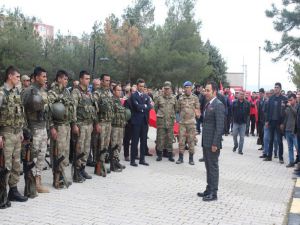 Ergani’de 35 Güvenlik Korucusu Afrin’e Uğurlandı