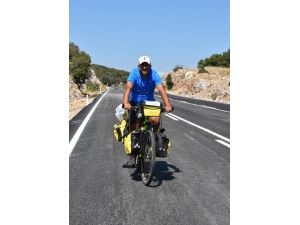 Bisikletle Türkiye turuna çıktı