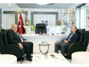 Vali Yardımcısı Yunak Başkan Kutlu ile bir araya geldi