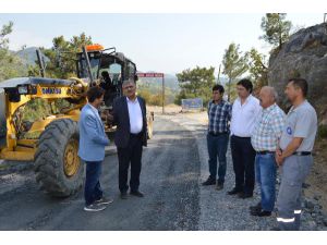 Gazipaşa Kızılgüney-Yeniköy yolu asfalta hazırlanıyor