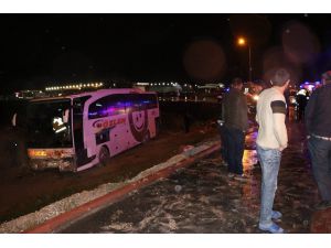 Konya’da otobüs kazası: 18 yaralı