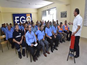 EGO’da iş güvenliği, ilk yardım ve yangın tatbikatı