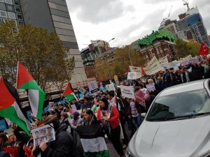 Avustralya’da Filistin’e destek gösterisi