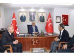 Dai̇mfed Genel Başkanı Karslıoğlu, Mhp İ̇l Başkanı Kanlı’yla İnşaat Sektörünün Sorunlarını Konuştu