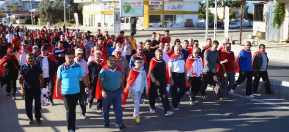 Kumluca'da Cumhuriyet Yürüyüşü yapıldı