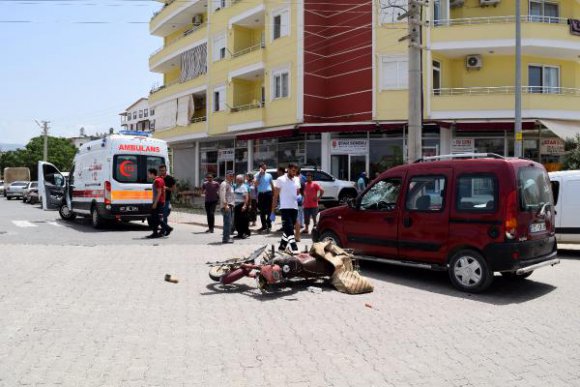 Gazipaşa'da kazada: 1 kişi yaralı