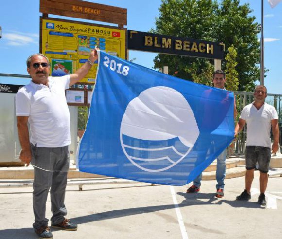 Bilem Beach'te mavi bayrak sevinci