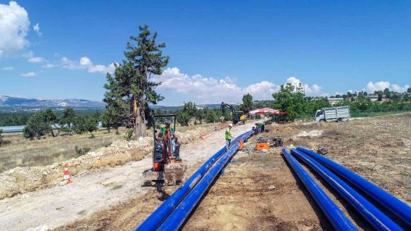 MESKİ, ERDEMLİ’DE İÇME SUYU ÇALIŞMALARINI SÜRDÜRÜYOR
