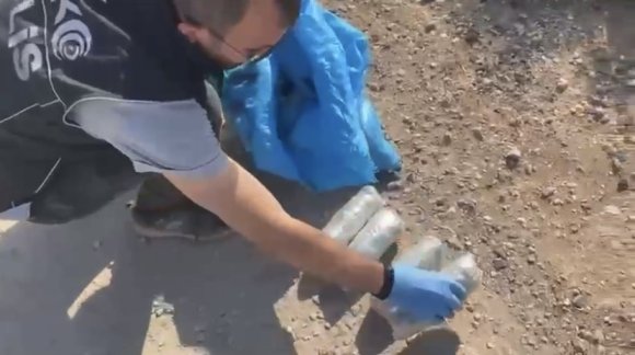 MOTOSİKLETLE UYUŞTURUCU KURYELİĞİ YAPAN ŞAHISTAN 6 KİLO ESRAR ÇIKTI