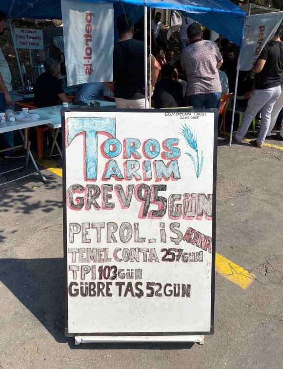 TOROS TARIM İŞÇİLERİ 95 GÜNDÜR GREVDE