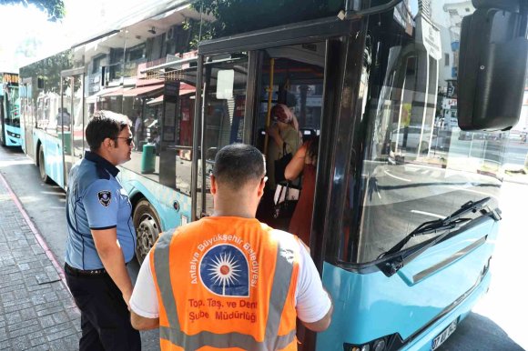HALK OTOBÜSLERİNDE KLİMA DENETİMİ SÜRÜYOR