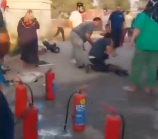 KAHRAMANMARAŞ’TA KONTEYNERDE YANGIN: 1 ÇOCUK YARALANDI