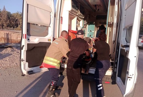 ŞANTİYEDE TEMELE DÜŞEN ŞAHIS YARALANDI