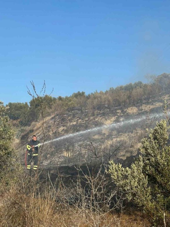 SAMANDAĞ’DA ARAZİ YANGINI