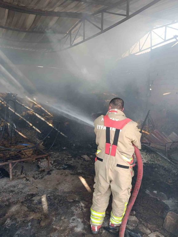 REYHANLI’DA SAMANLIK YANGINI