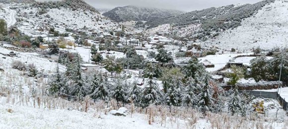 ANTALYA’NIN YÜKSEK KESİMLERİ KARLA KAPLANDI