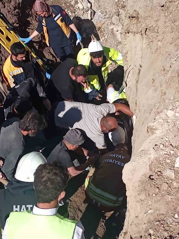 ŞANTİYE ALANINDA YAŞANAN GÖÇÜKTE CAN PAZARI