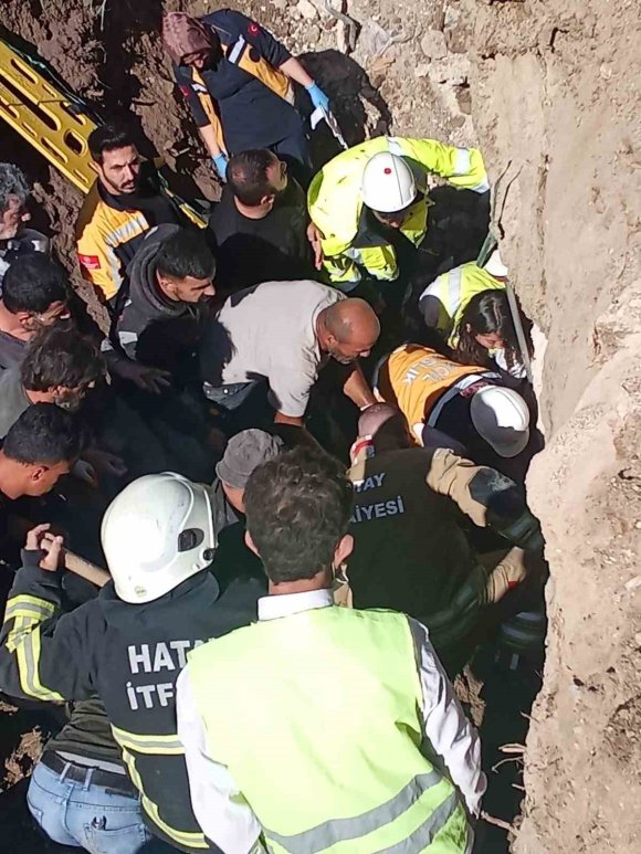 ŞANTİYE ALANINDA YAŞANAN GÖÇÜKTE CAN PAZARI