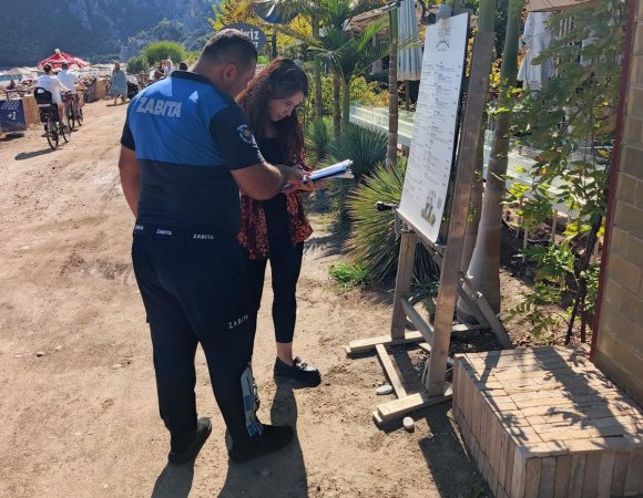 KEMER’DE ZABITANDAN RESTORANLARA DENETİM
