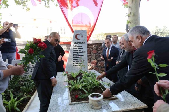 ŞEHİT KAYMAKAM SAİM BEY, KABRİ BAŞINDA ANILDI