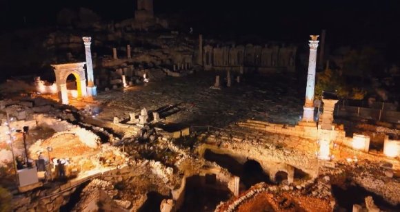 SAGALASSOS ANTİK KENTİ IŞIKLARIYLA GECE MÜZECİLİĞİNE HAZIRLANIYOR