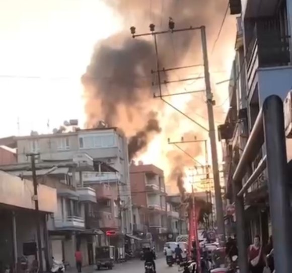 ADANA’DA TEKSTİL ATÖLYESİNDE YANGIN