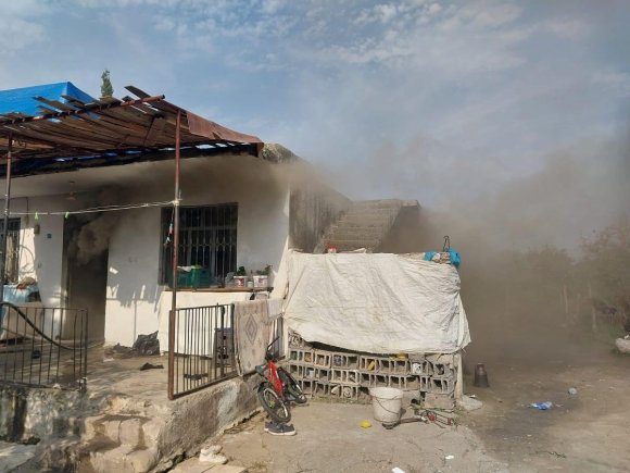 DÖRTYOL’DA MÜSTAKİL EV YANDI