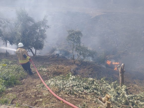 KUMLU’DA BAHÇE YANGINI