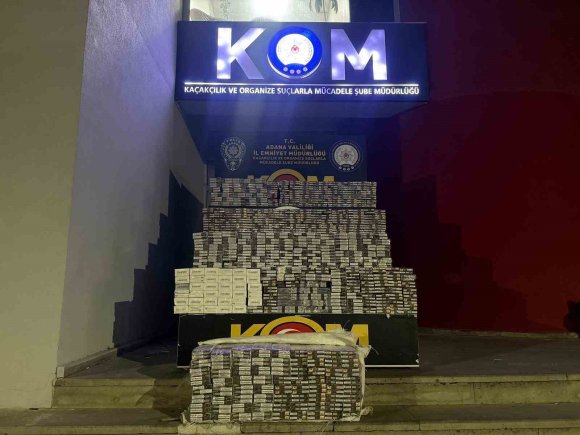 ADANA’DA 3 MİLYON TL DEĞERİNDE KAÇAKÇILIK OPERASYONU: TELEFONLAR, SİGARALAR ELE GEÇİRİLDİ