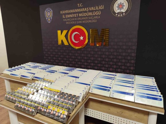 KAHRAMANMARAŞ’TA KAÇAK TÜTÜN VE SİGARA OPERASYONU: 3 GÖZALTI