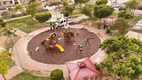 TARSUS’TA GASPIRALI PARKI MODERN BİR GÖRÜNÜME KAVUŞUYOR