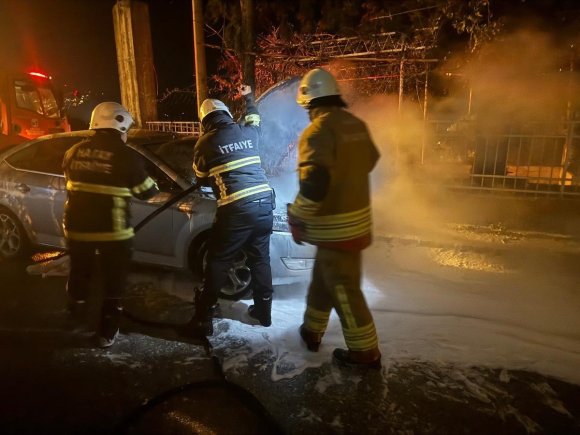 BELEN’DE OTOMOBİL YANGINI