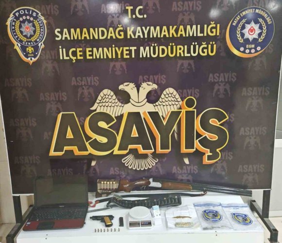 SAMANDAĞ’DA ASAYİŞ OPERASYONU; 1 TUTUKLAMA