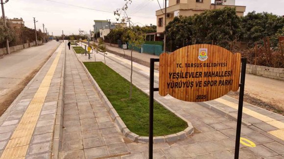 TARSUS BELEDİYESİNDEN YEŞİLEVLER’E MODERN SPOR PARKI