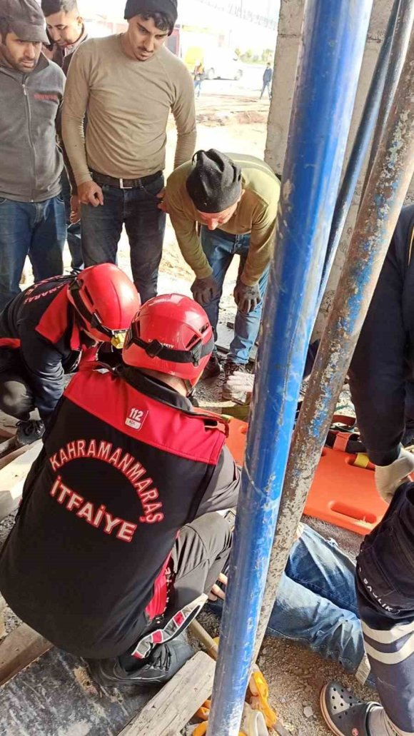 İNŞAATTAN DÜŞEN İŞÇİ YARALANDI