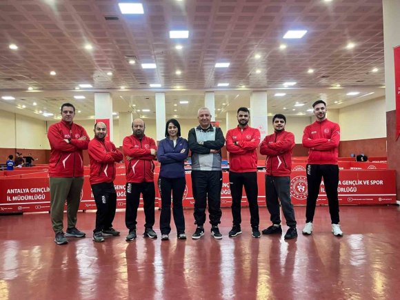 PARALİMPİK MASA TENİSİ MİLLİ TAKIMI ANTALYA’DA KAMPA GİRDİ