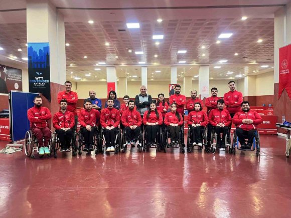 PARALİMPİK MASA TENİSİ MİLLİ TAKIMI ANTALYA’DA KAMPA GİRDİ