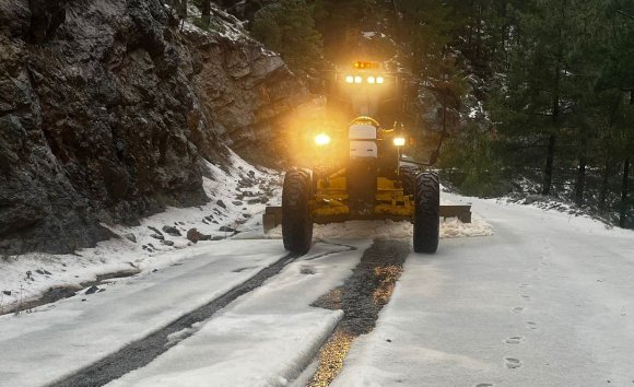 ALANYA KIRSALINDA EKİPLERİN KIŞ MESAİSİ SÜRÜYOR