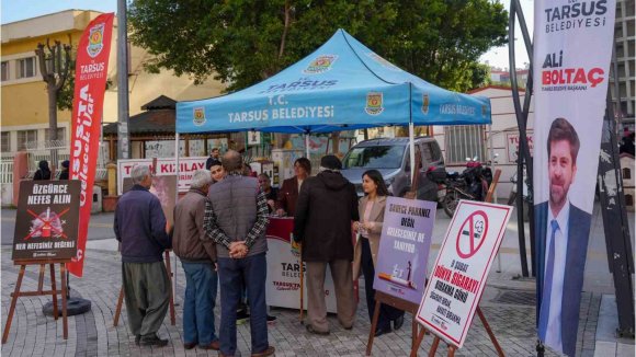 TARSUS’TA SİGARAYI BIRAKMA GÜNÜ’NDE FARKINDALIK ETKİNLİĞİ DÜZENLENDİ