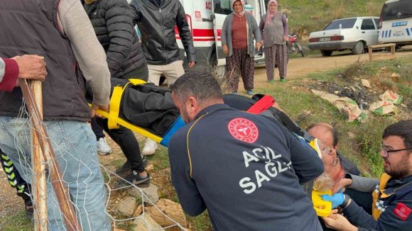 ANTALYA’DA MOTOSİKLET UÇURUMA YUVARLANDI: 2 YARALI