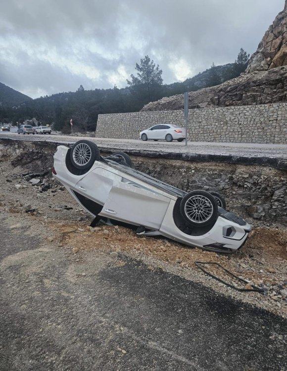 AKSEKİ’DE TRAFİK KAZASI: 1 YARALI