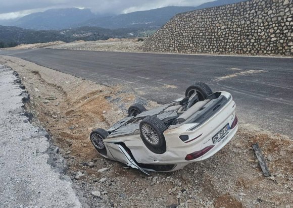 AKSEKİ’DE TRAFİK KAZASI: 1 YARALI